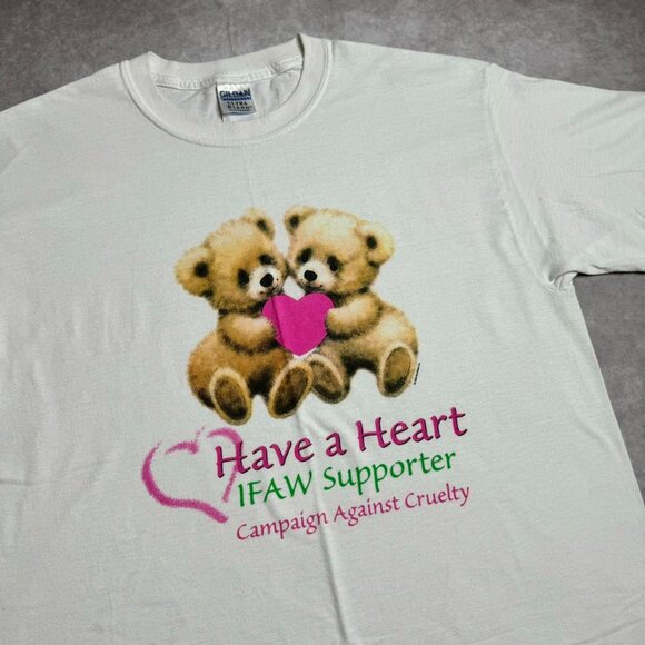 Teddy Bears Hugging Graphic T-Shirt - Picture 2 of 5